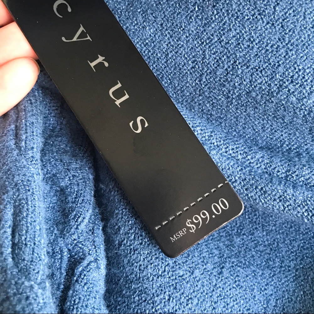 🆕 CYRUS MONACCO NIGHT BRAIDED LONG KNIT SWEATER! - Picture 10 of 15